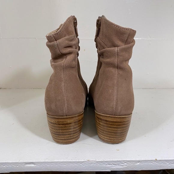 Anthropologie Barcelona Suede Slouchy Short Cowboy Ankle Boot Booties Slouch 36 - Picture 6 of 11